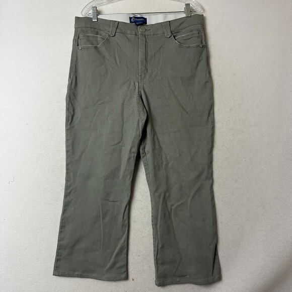 Democracy Absolution jeans sz 16 gray slightly distressed cropped wide leg - Picture 1 of 6